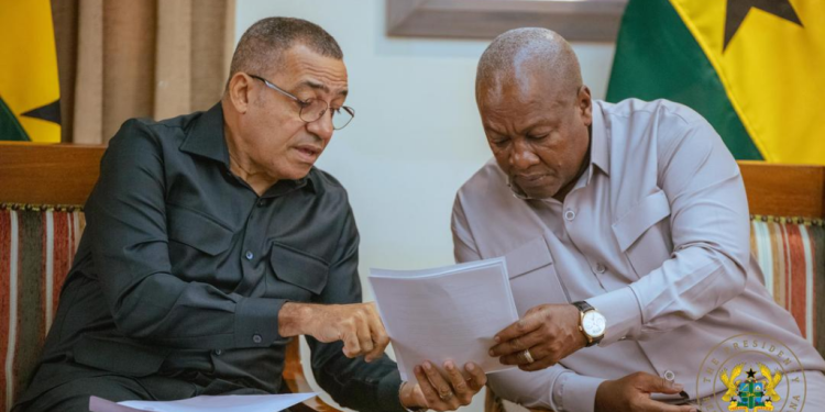 mahama holds bilateral discussions with sao tome counterpart