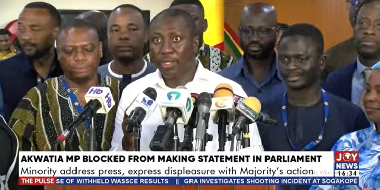 minority disappointed in majority for gagging akwatia mp