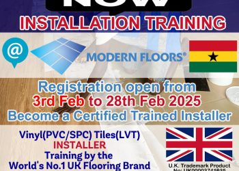Modern Floors & Walls begins Vinyl Tiles installation training in Accra