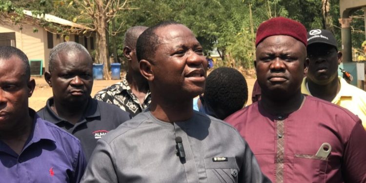 nkwanta south mp donates relief items to aid affected families in conflict