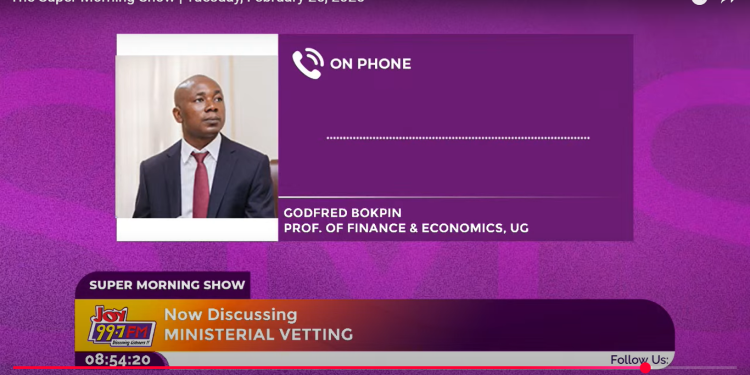 prof bopkin disappointed with performance of deputy finance minister nominee at vetting