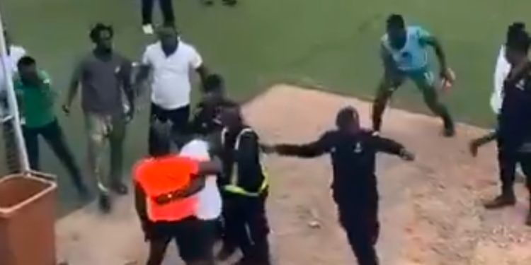 referee morrison beaten at elmina in another act of hooliganism