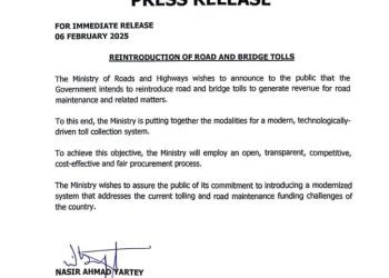 Road toll returns soon – Ministry
