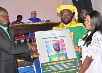 Stephen Edwin Ewoodzie receives a doctorate for community development