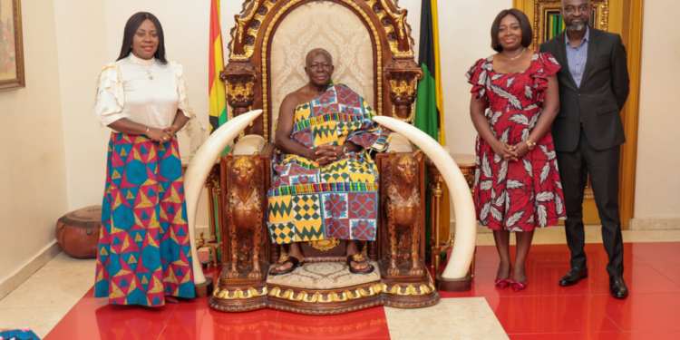 telecel ghana pays annual courtesy call on otumfuo osei tutu ii