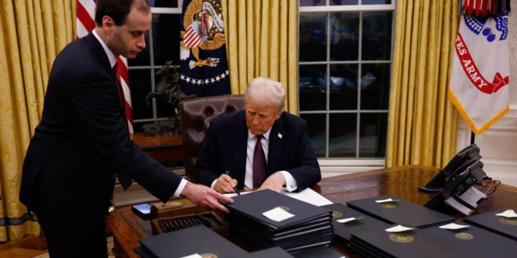 Trump to sign executive order barring transgender female athletes from competing 1 trump to sign executive order barring transgender female athletes from competing