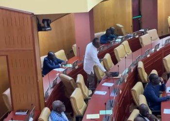 Video: Convicted Akwatia MP ‘sneaks’ out of Parliament shortly after entering the chamber