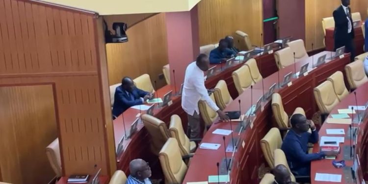 video convicted akwatia mp sneaks out of parliament shortly after entering the chamber