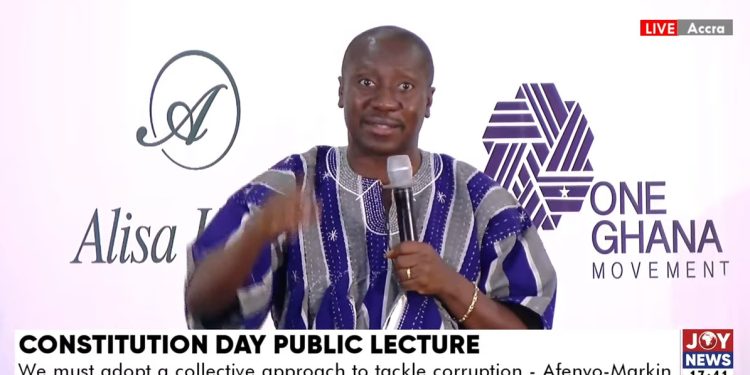 we must adopt a collective approach to tackle corruption afenyo markin