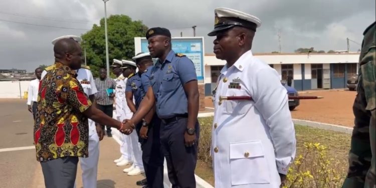 western regional minister commends naval command for protecting territorial waters