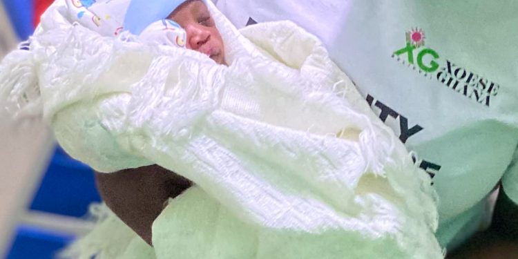 xoese ghana welcomes first baby as woman assisted with fertility care gives birth