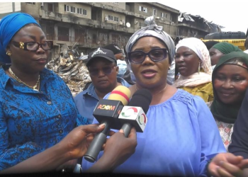 Adum fire: Firefighters still battling pockets of blaze, gender Minister and MASLOC CEO visit scene