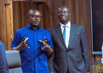 Ato Forson visits John Jinapor at Energy Ministry