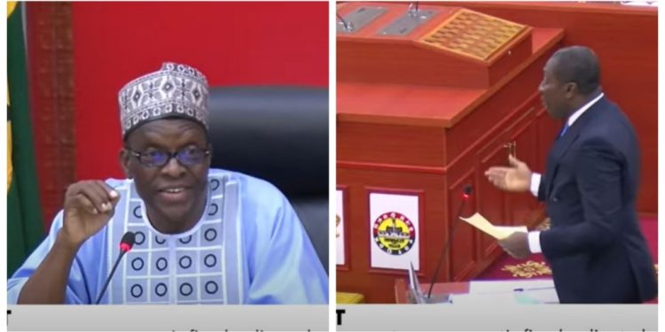 bagbin scolds afenyo markin we are not in a shouting battle