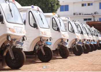CRS donates 20 modified motor-tricycles ambulances to improve emergency healthcare