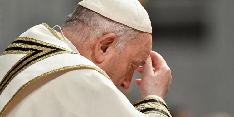 ecb apologises for pope francis ashes post joke
