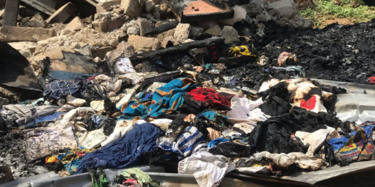 Fire destroys widow’s six-bedroom house in Dunyan-Nkwanta 1 fire destroys widows six bedroom house in dunyan nkwanta