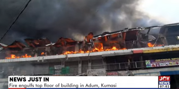 fire outbreak hits kumasi adum