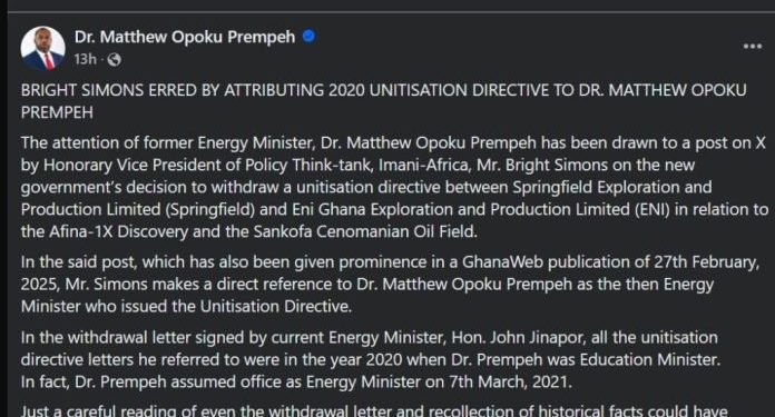 former energy minister demands apology over false directive claims