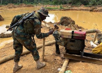 Galamsey Fight: 56 persons arrested, 25 Changfang machines set ablaze in Western Region