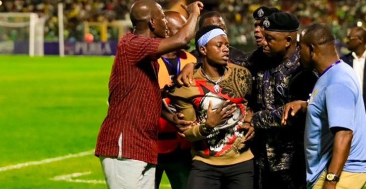 ghana chad game pitch invader to serve 100 days in prison