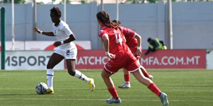ghanas u 16 female side beat malta 8 1 in first game at uefa development tournament