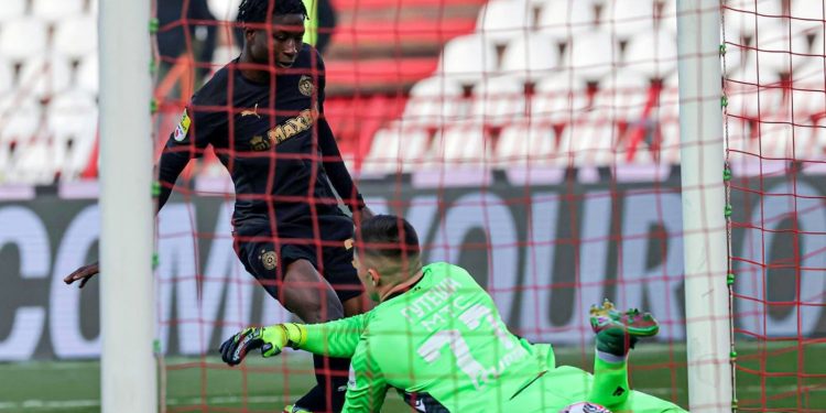in form ibrahim zubairu knocking on black stars door with partizan brilliance