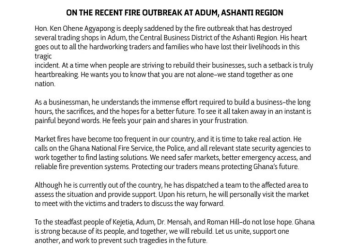 Kennedy Agyapong empathises with Adum fire victims, pledges support for them 5 Kennedy Agyapong empathises with Adum fire victims, pledges support for them