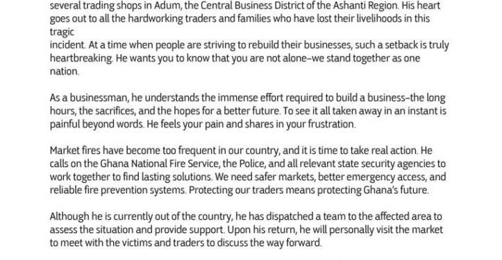 kennedy agyapong empathises with adum fire victims pledges support for them