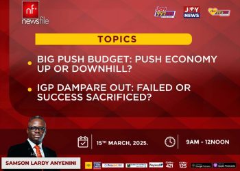 Livestream: Newsfile discusses first budget of Mahama’s second term, Dampare’s dismissal as IGP