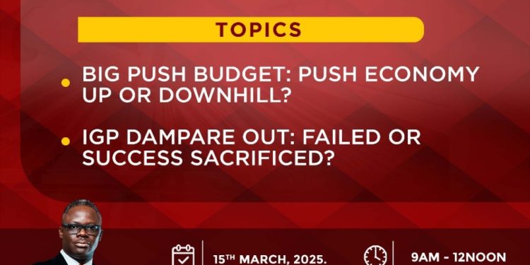 livestream newsfile discusses first budget of mahamas second term dampares dismissal as igp