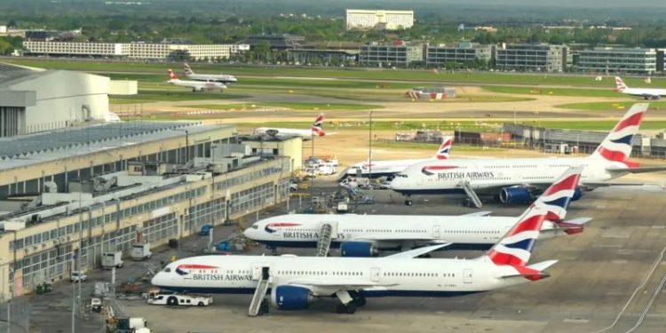 londons heathrow airport shuts down for a day disrupting flights to and from ghana