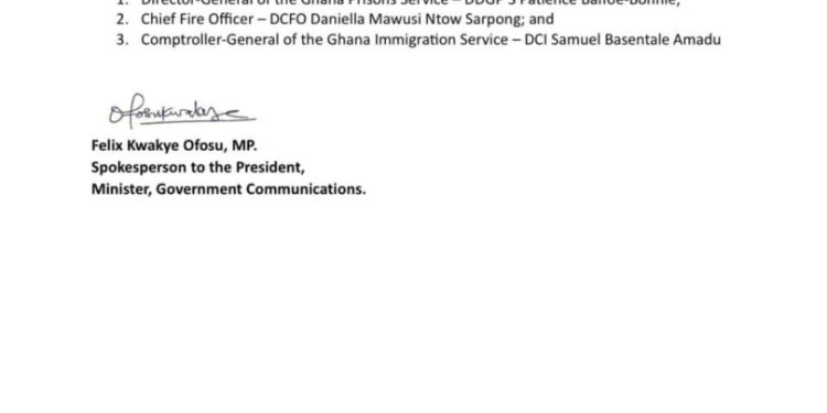 mahama appoints new heads for fire service immigration and prisons