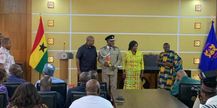 mahama charges igp yohuno to address rising security challenges