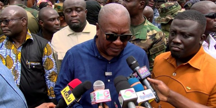 mahama commiserates with adum fire victims pledges govt support