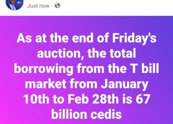 Mahama gov’t has borrowed ¢67bn from T-bills in two months – Gideon Boako