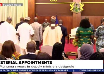 Mahama swears in Minister of State, Deputy Ministers