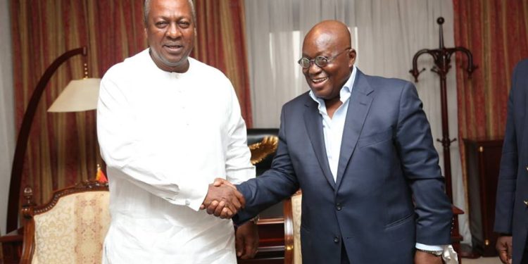 mahama underperformed in his 1st term while akufo addo over performed minority