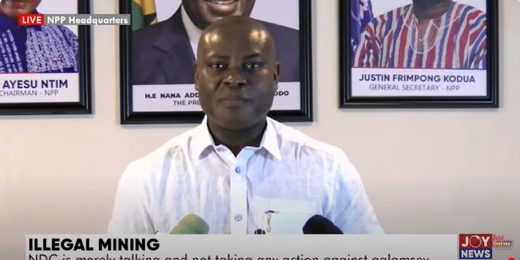 ndc members are visibly emboldened to engage in galamsey ahiagbah claims