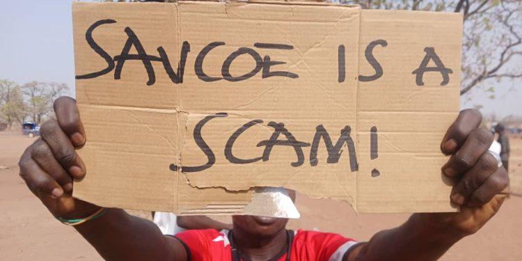 one injured as savannah college of education students clash with police