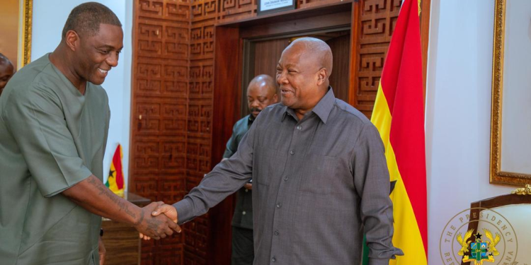 photos idris elba meets president mahama at the jubilee house