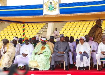 Photos: Mahama observes Eid Al-Fitr with Muslim community at Black Star Square
