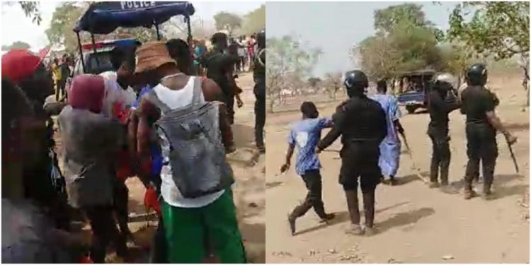 policeman injured trying to control rioting trainees of savannah college of education
