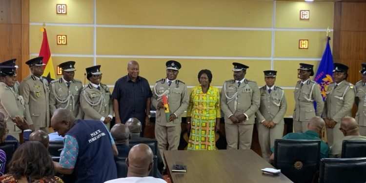 prioritise police welfare mahama tasks new igp cop yohuno
