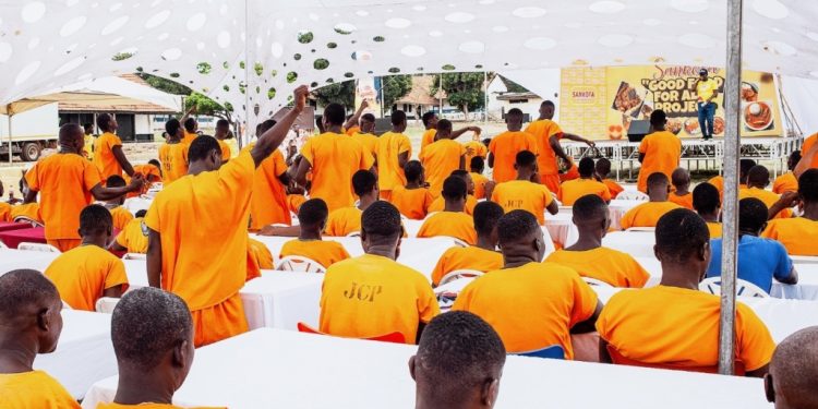 sankofa lights up lives at james camp prisons with good food for all project