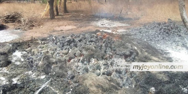 six houses belonging to herdsmen torched in gomoa amenfi over farm dispute