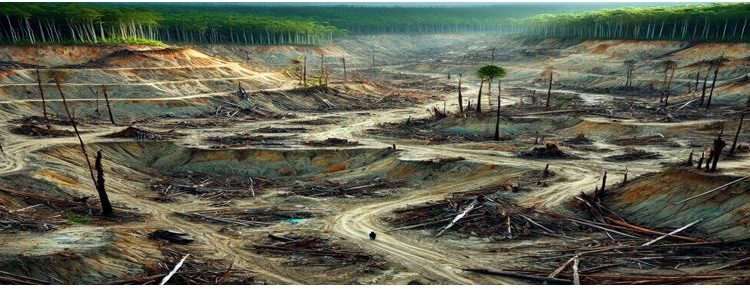 Space scientists reveal shocking devastation of mining as 84,000 football fields of forests gone 1 space scientists reveal shocking devastation of mining as 84000 football fields of forests gone