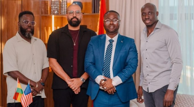volta council of state rep partners with former senegalese star momo diame to transform football in ghana