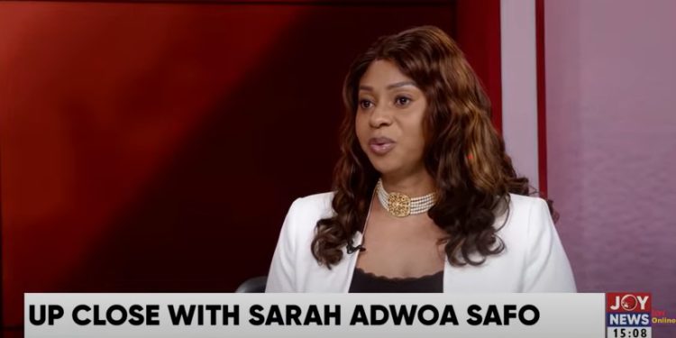 well not resign until dr bawumia becomes president of ghana adwoa safo