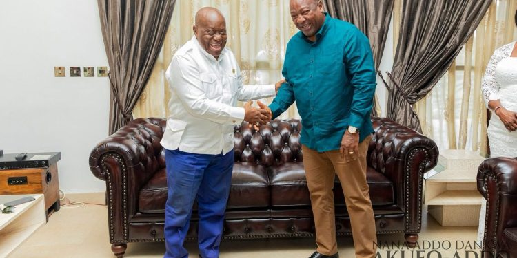 a mountain moment to remember mahama and akufo addos historic easter handshake inspires a nation